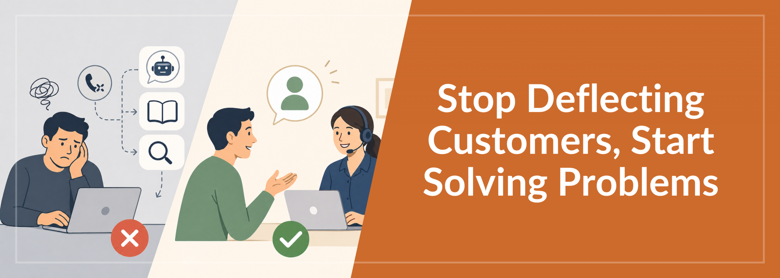 Stop Deflecting Customers Start Solving Problems