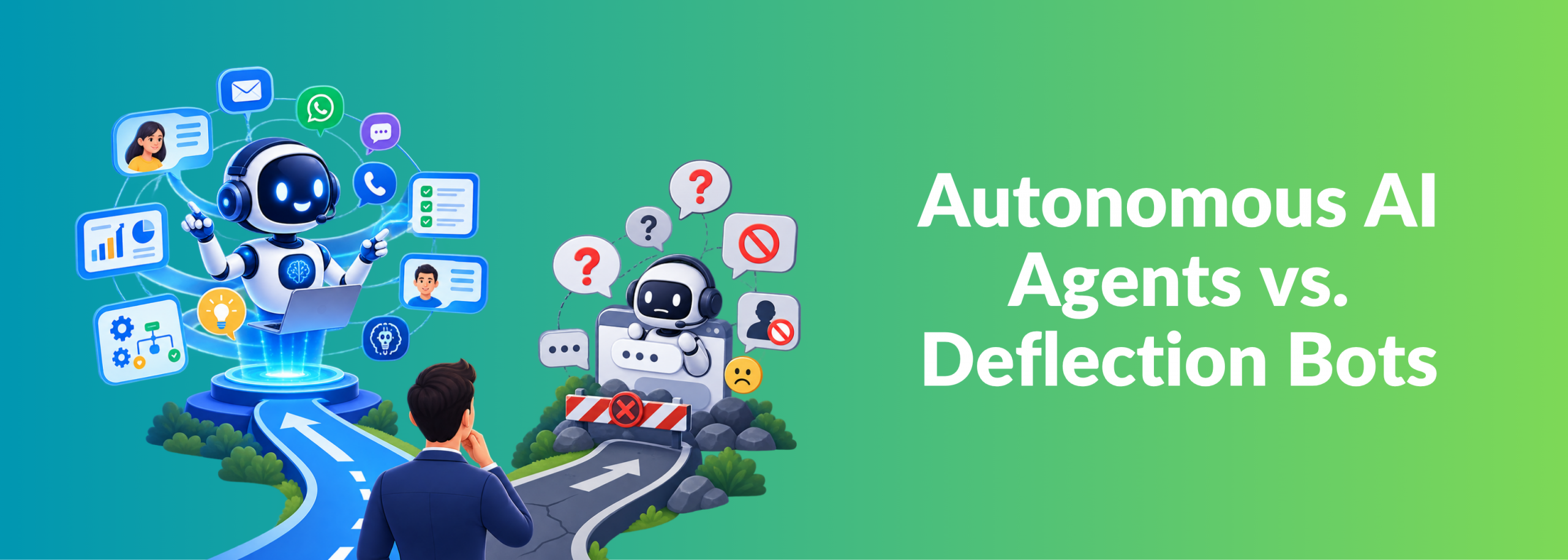 Autonomous AI Agents vs. Deflection Bots